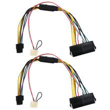 2X Câble D'Alimentation ATX PSU 24P à 6P Mâle Connecteur 6P pour ProDesk 600 G1 600G1 800G1 Fil de Conversion de Carte Mère