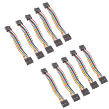 For Motherboard to Ordinary Chassis Adapter Cable,USB 9-Pin Revolution 11-Pin Female Conversion Cable 24AWG, 10Pc