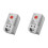 2X Mechanical Thermostat, KTO011 0-60Celsius Adjustable Compact Normally Close(N.C) Temperature Controller ,Red 1