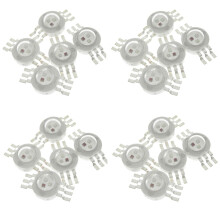 20Pcs 3X3W High Power RGB Red Green LED Light Lamp Saving Lamp Beads Bulbs 6PIN 45MIL 3W High Power Chip