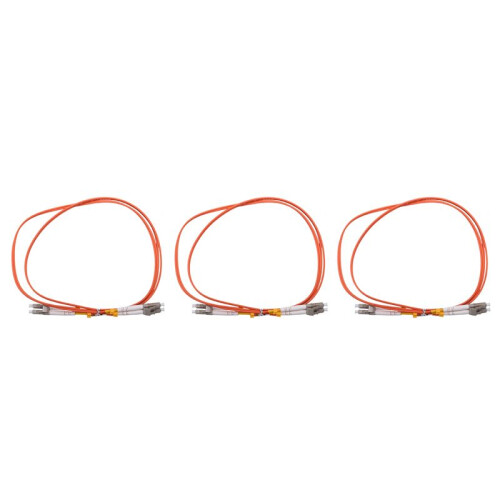 3Stück 1M ÜBerbrückungskabel Duplex Multimode LC-LC LC Zu LC LWL-Patchkabel