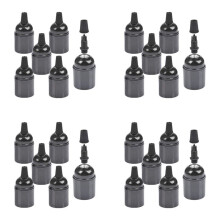 24-Pack Bakelite Lamp Holder E26/ E27 Light Socket Vintage Bulb Socket ES Screw Lampholder for Ceiling/Pendent/Floor