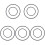 10PCS Car Vacuum Pump Seal Gasket 11667509080 for  E81 E87 E46 E90 E91 E60 X3 1