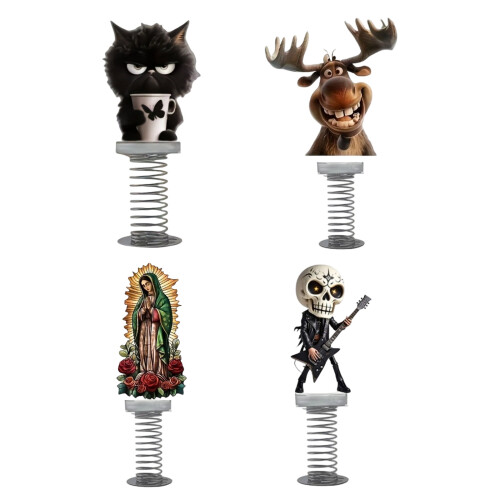 Funny Motion Sensitive Cats Dashboard Figurine Playful-Style4 1