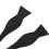 2X Tuxedo Tie Satin Bow Tie for Men - Black 8