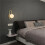 2X Wall Lamp Bedside Lamp Modern Background Wall Lamp Medieval Globe Wall Lamp Gold (Without Light) 5