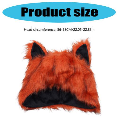 Winter Ear Hat Halloween Party Hat Coldproof Headpiece Plush 1