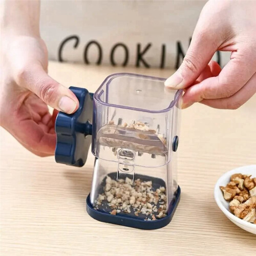 Hand Crank Nut Grinder Nut Chopper Multifunctional Crusher Hand Held Kitchen Tool for All Nuts Walnut Chocolate B 2