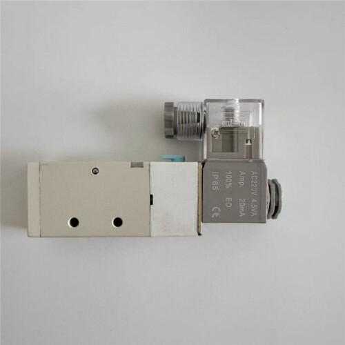Électrovanne 5 Voies 2 Positions 4V210-08, Commande Électromagnétique Pneumatique 1