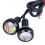 4 Pezzi 12V 23Mm Dual Color Switchback 4014 12 Led Drl  Eye Daytime Light 3