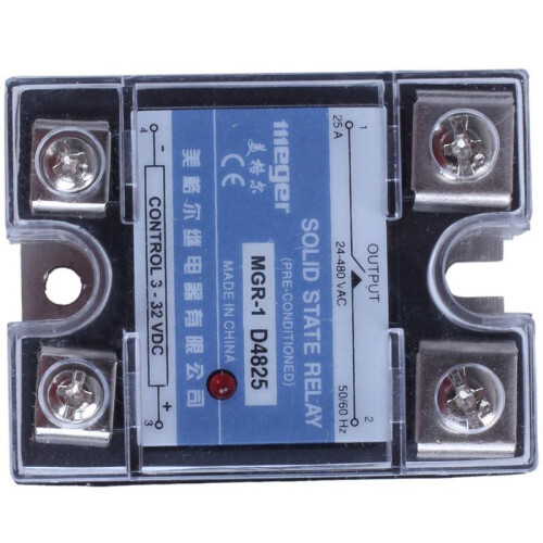 5X MGR-1 D4825 Single-Phase Solid State Relay SSR 25A  3-32 V AC 24-480 V 1