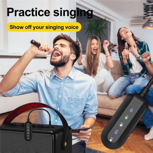 Wireless Audio Adapter with Vocal Eliminator  Receiver Aux Adapter for Karaoke Singing Practice Live Singing 2