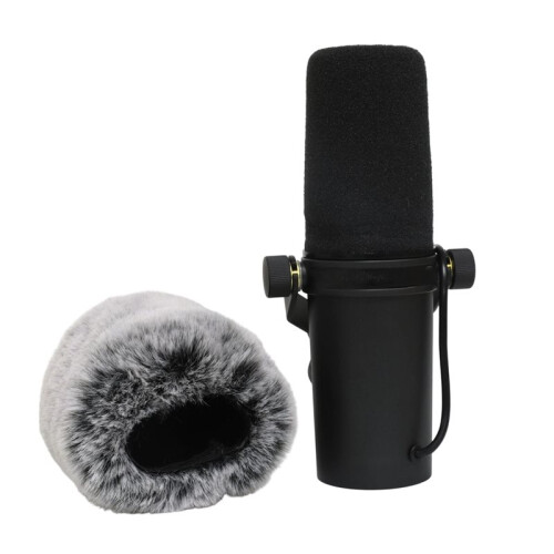 2Pcs Mic Furry Windscreen Cover Windscreen Microphone  Filter for  SM7B Replacement 1