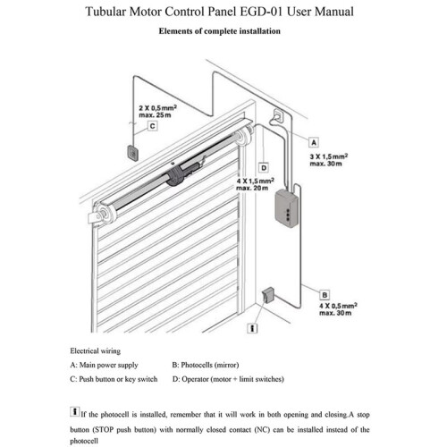 AC220V Tubular Motor Control Board Universal Garage Door Receiver Shutter Motor Control Panel with Remote Control 2