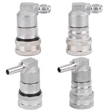 Stainless Steel Balls Lock Keg Fittings for Air & Liquid, 1/4''Barb & 1/4'' MFL Connector
