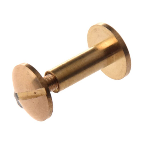 30x Arc Solid Brass Button Stud Screw Nail Screw Back Leather Rivet Belt 12mm 2