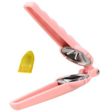 Notenopener Cutter Gadgets 2 in 1 Snelle Kastanje Clip Walnoot Tang Metalen Notenkraker Sheller Keuken Gereedschap-Roze