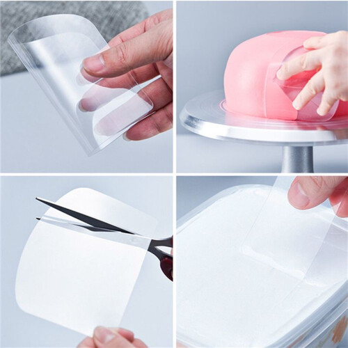 26PCS Transparent Cake Cream Scraper Flexible Plastic Icing Spatula Buttercream Smoother Cake Decorating Tools Baking 2