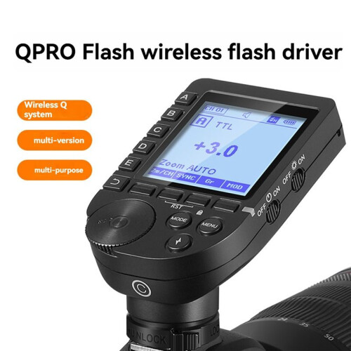NEEWER QPRO-C TTL Wireless Flash Trigger for , 1/8000s HSS, Tilt Design, Large LCD 1