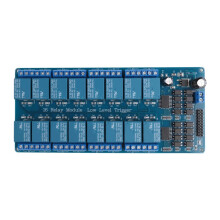 Module de Relais 16 Canaux 12 V avec Carte D'Extension de DéClenchement de Bas Niveau Optocoupleur pour Raspberry Pi