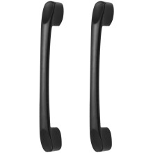 Kitchen Cabinet Door Aluminium Handle Matt Black Pull Furniture Handle Cupboards Handle Wardrobe Pull Handle 2Pcs 96mm