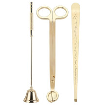 3pcs Candle Accessory Set:Candle Snuffer Extinguisher Wick Trimmer, Dipper & Snuffer for Candle Lovers