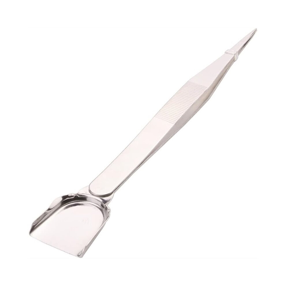 1 Piece Stainless Steel Tweezer With Shovel Stainless Steel Handy Tweezer With Shovel Diamond Gem Tweezers 4712121586061