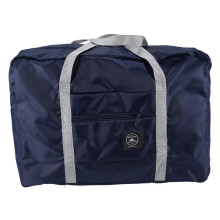Multifunction Large Capacity Casual Folding Waterproof Luggage Storage Bags Suitcase Travel Pouch Handbag Organizer Tote Bag Navy