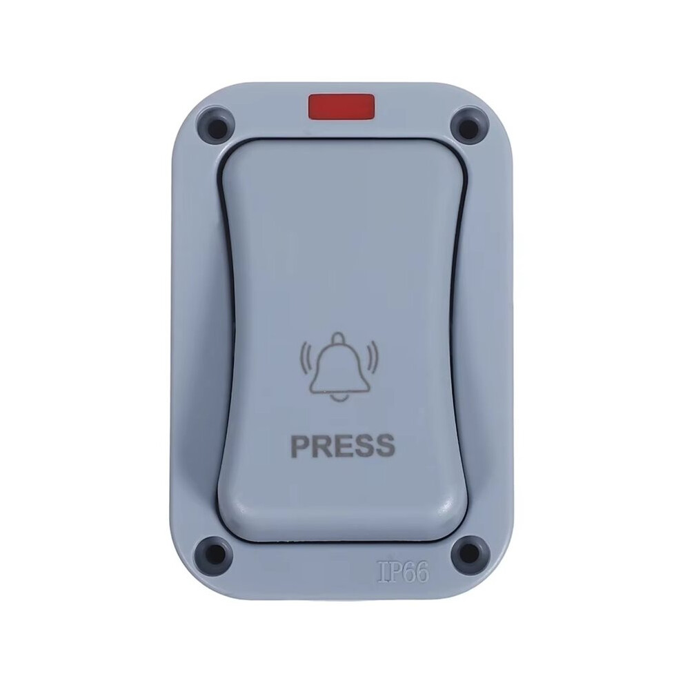 Ac250v Doorbell Self-Resetting Outdoor Ip66 Waterproof Doorbell Control Push-Button Patio-Mounted 4713686090574