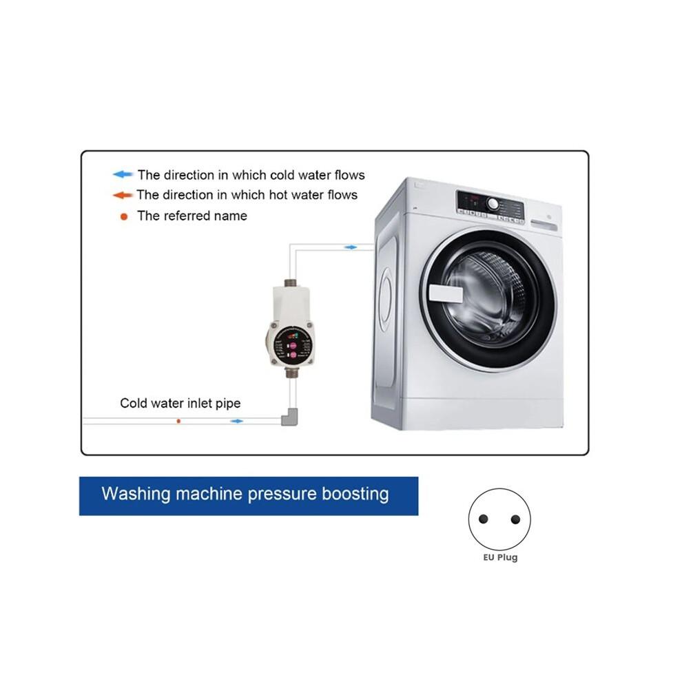 Water Pressure Booster Pump Automatic Quiet 3 Speeds Brushless Motor Water Booster Pump For Faucets Boilers Showers Eu 6032794285619
