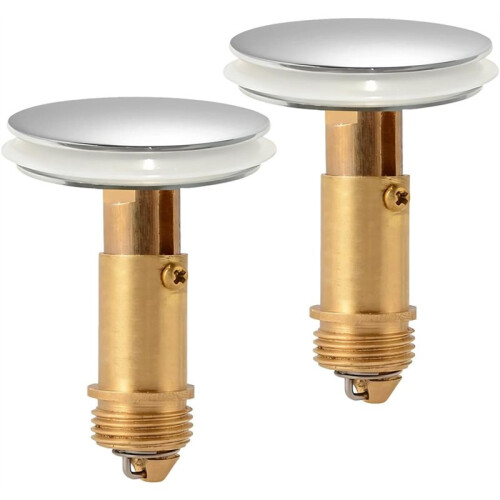 38mm - Sink Plug Replacement, Brass Bathroom Sink Drainer Plug for Bathroom Sink Plug Replacement 2pcs