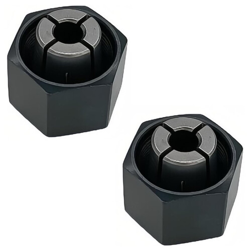 2pcs 1/4" Collet with Nut for  2610906283  DWP611, Enhanced Clamping, Durable Replacement