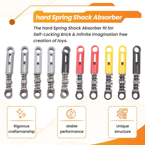 10Pcs Building Blocks Hard Spring for Technical MOC Parts Self-Locking Bricks  Accessories Spring 76537 1