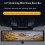 Espelho Retrovisor de 12 Polegadas Dash Cam Streaming de Mídia Espelho Retrovisor 1080P Frente Traseira Esquerda Direita Câmera de Assistência de 10
