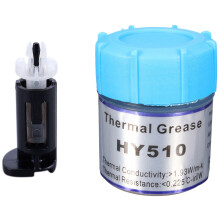 1x HY510 10G Grey Thermal Conductive Grease Paste & 8Pcs Mount Pin Holder for Socket LGA 775 CPU