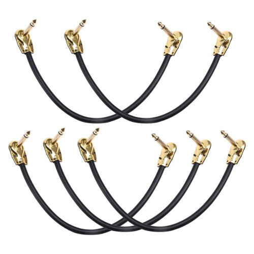 Gitarr  Effect Device Ansluter Tråd Dubbelt Flat  Anaerobic Audio  Pedal Instrument Jack Plug 30CM