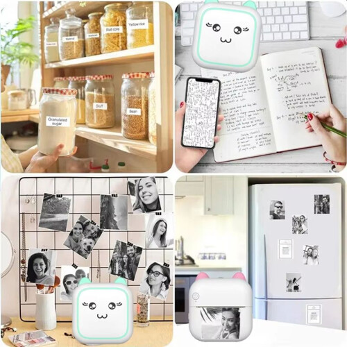 Printer Thermal Adhesive Labels Printer Sticker   Pocket Label Notes Printer for Home and Office