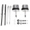 Universelles Scheibenwischermotor-Kit, Passend für Chevy für  Oldtimer, Oldtimer, S6558BK 1