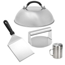 BBQ Tool Set Burger Crusher Set, Burger Press Pot Cover BBQ Spatula Flavor Bottle