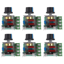 6X Regulator för SpäNningsregulator Hastighetsdimmer SCR 2000W AC 220V