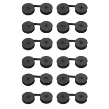 12-Pack Skrivmaskinsband Twin Spool Skrivmaskinsband BläCk Twin Spool BläCk ErsäTtningsdel för de Flesta Skrivmaskiner (Svart)