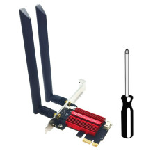 Adaptateur RéSeau Sans Fil WiFi 7 BE200 Pro Pcie BT5.4 Tri Bande 2,4 G/5 G/6 GHz Sans Fil BE200 Carte WiFi pour Win11 Linux