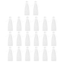20 Piezas de Bolsas de Vino de Organza Pura 14X37Cm Vestidos de Envoltura de Botellas Embalaje Festivo Baby Shower Favores de la Boda Muestras Bolsas