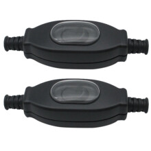 2X Interruttore A Cavo Interruttore in Linea Impermeabile 3A 250V 8mm Interruttore Antipolvere A Doppio Taglio