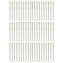 60Pcs 0.8mm Diamond Coated Tipped Tip Twist Drill Bit for Glass Jewelry Stone Tile