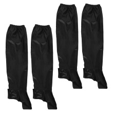 2Pair Durable Waterproof Bike Shoe Covers Black Over Knee Rain Gaiters