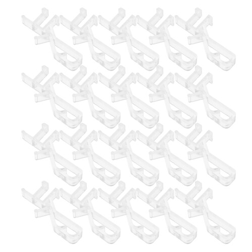 24Pièces Clips Décoratifs Transparent Pour Stores Rideaux