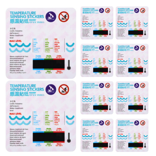 10St Infant Bad Thermometer Sticker Reagerend Multi PP PVC