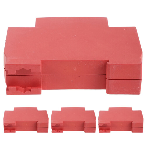 4Pièces Coque Extincteur Rapide À Clip Rouge Durable Pour Armoire