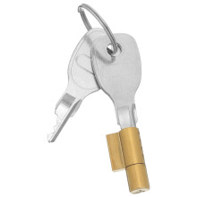 Verdecktes Glasschrank- Metall Sicherheitszylinder Gold